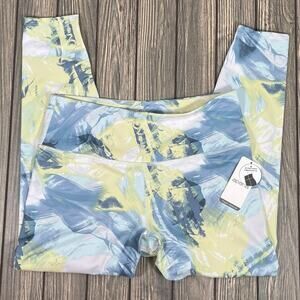 Apana Yoga Pants Leggings 7/8 Length Extended Waistband Sz L Lifestyle Comfort